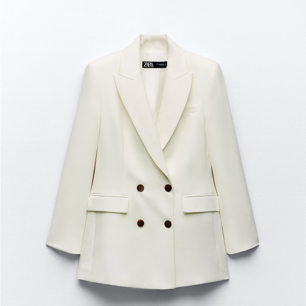 Zara tailored double breasted blazer